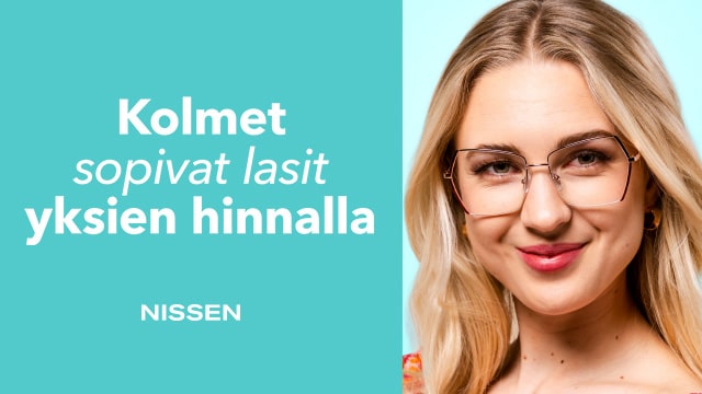 Kolmet lasit yksien hinnalla